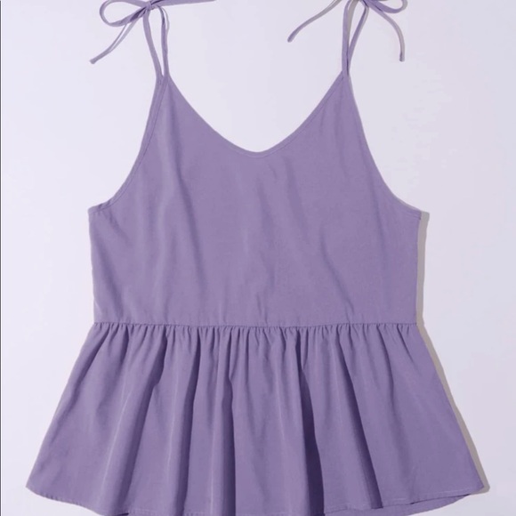 Button Front Ruffle Cami Top - Picture 2 of 3